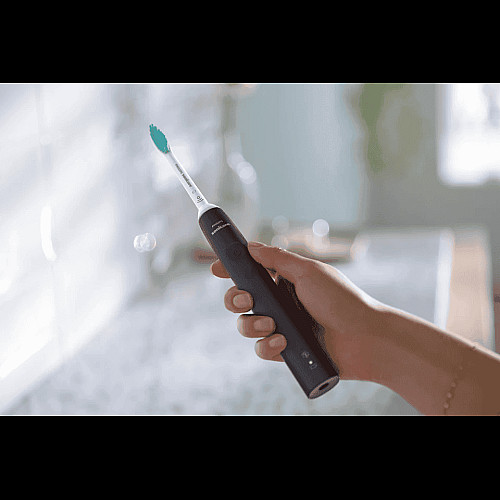 Щетка зубная электр. Philips, Sonicare Gemini 3100, 31т. колив/мин, насадок-1, футляр, черный