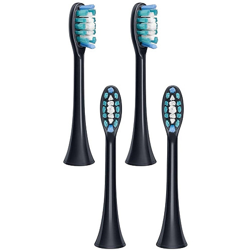 Насадки для зубных щеток Beurer SC 30/50 Premium Whiten, отбеливание, 4 шт в комплекте, черные