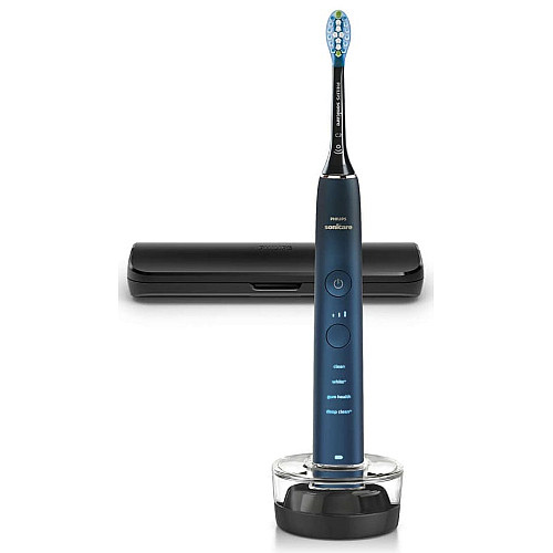 Щетка зубная электр. Philips, Sonicare DiamondClean 9000 Series, 62т. кол/мин, насадок-1, футляр, Bluetooth, черный