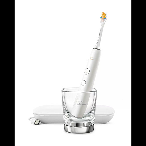 Щітка зубна електр. Philips, Sonicare DiamondClean 9000 Series, 62т. колив/хв, насадок-1, футляр, Bluetooth, білий