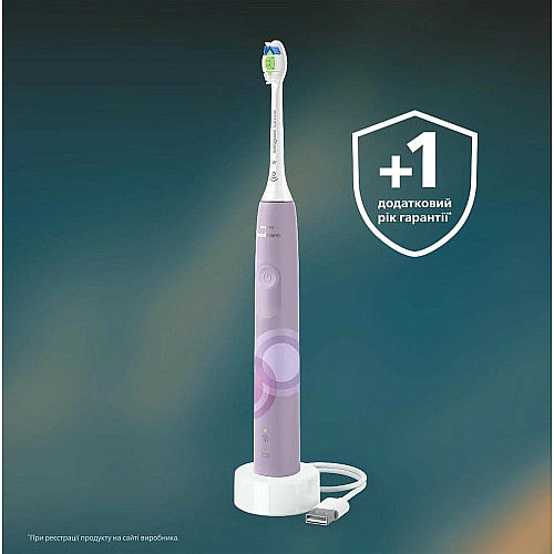 Щетка зубная электр. Philips, Sonicare 4100 Series, 31т. колив/мин, насадок-1, сиреневый