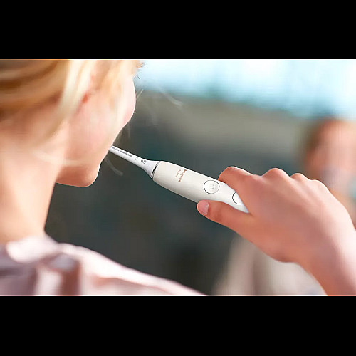 Щітка зубна електр. Philips, Sonicare DiamondClean 9000 Series, 62т. колив/хв, насадок-1, футляр, Bluetooth, білий