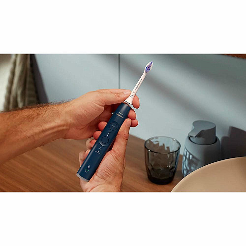 Щетка зубная электр. Philips, Sonicare 6100 Series, 62т. колив/мин, насадок-1, футляр, синий