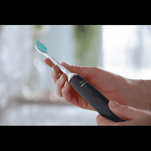Щетка зубная электр. Philips, Sonicare Gemini 3100, 31т. колив/мин, насадок-1, футляр, черный