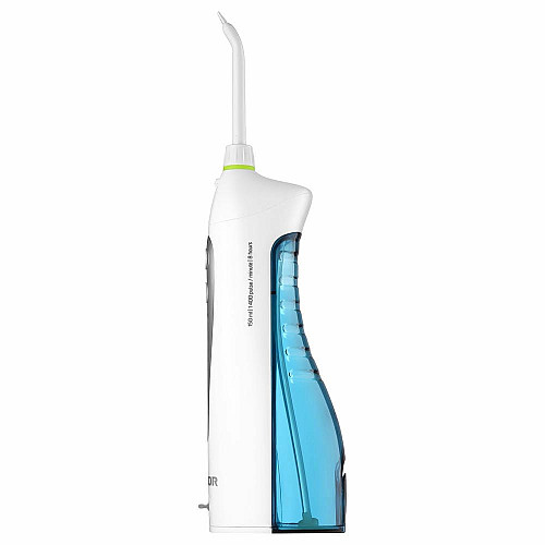 Ирригатор Sencor портативный, чаша 150 мл, Li-ion акум. в компл., чехол, 10 насадок, белый
