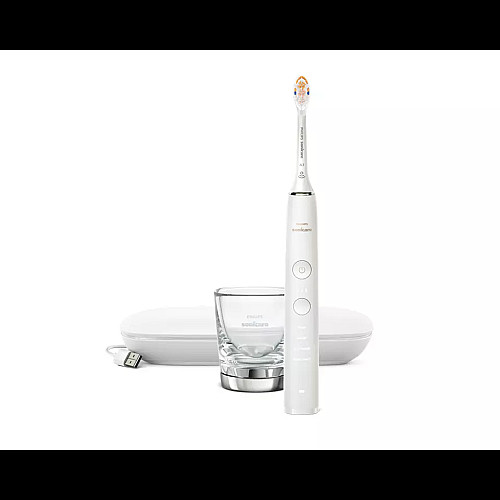 Щітка зубна електр. Philips, Sonicare DiamondClean 9000 Series, 62т. колив/хв, насадок-1, футляр, Bluetooth, білий