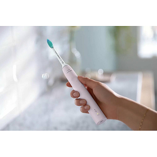 Щетка зубная электр. Philips, Sonicare 3100 series, 31т. колив/мин, насадок-1, розовый