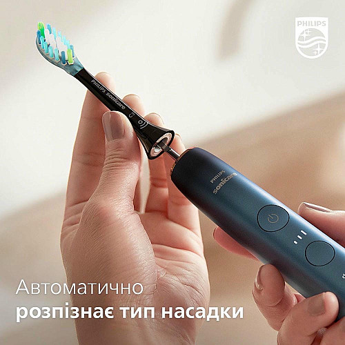 Щетка зубная электр. Philips, Sonicare DiamondClean 9000 Series, 62т. кол/мин, насадок-1, футляр, Bluetooth, черный