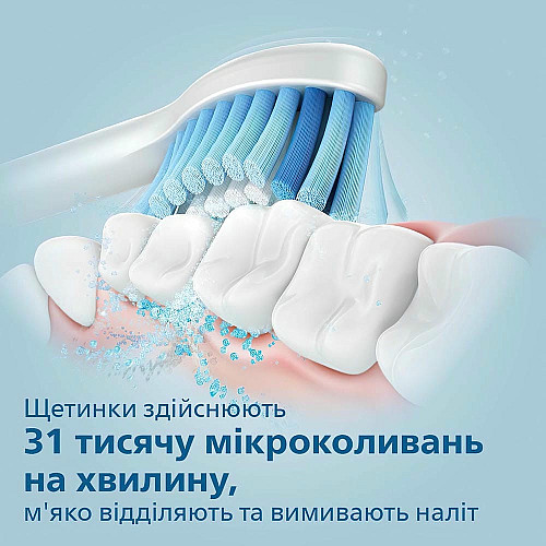 Щетка зубная электр. Philips, Sonicare 3100 series, 31т. колив/мин, насадок-1, розовый