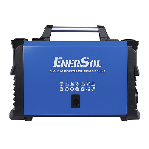 Сварочный инверторный полуавтомат EnerSol EWM-160AMDS-SP (проволока до 1мм + электрод до 5мм) 20-160А 7.2кВт 160-260В 11.2кг