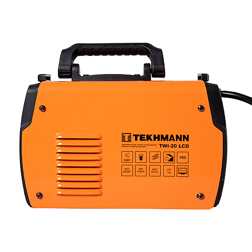 Зварювальний апарат інверторний Tekhmann TWI-20 LCD 200А 9.8кВт 220-230В Hot start 3.5кг