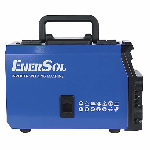 Сварочный инверторный полуавтомат EnerSol EWM-130AFDS (проволока 0.8мм + электрод 4мм) 20-160А 5.1кВт 160-260В 5.49кг