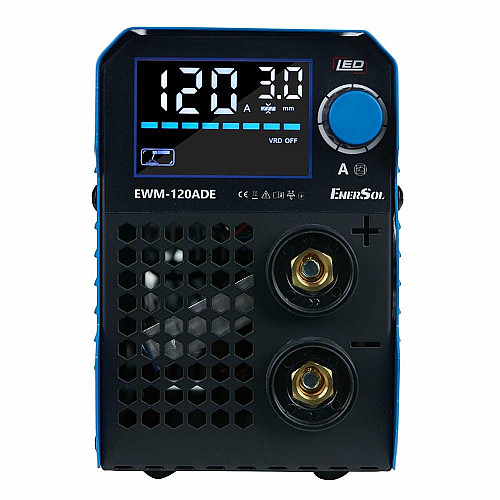 Зварювальний апарат інверторний EnerSol EWM-120ADE 20-120А 5.1кВт 160-260В 2.9кг