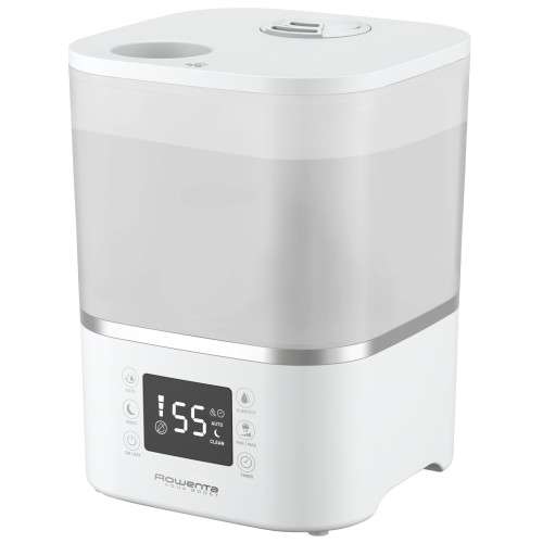 Зволожувач повітря Rowenta Aqua Boost, традиційне зволоження, 40м2, 2,5л, 380мл/г, електр. кер-ння, авт. вимкнення, білий