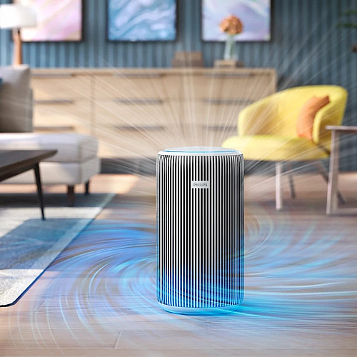 Воздухоочиститель Philips Series 3200, 135м2, 520м3/час, HEPA +угольный фильтр, Wi-Fi, 5 режима, серебристо-белый