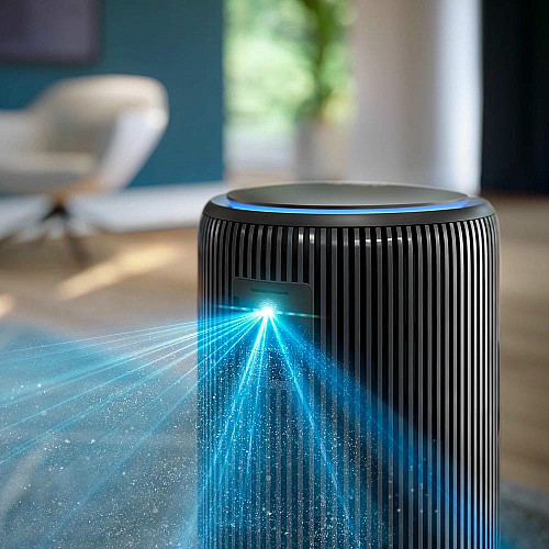 Воздухоочиститель Philips 2 в 1 PureProtect Water Series 3400, 78м2, 300м3/час, Nano, НЕРА,пред.,угольный фильтр, Wi-Fi, датчик качества, температ,влажности, темно-серый