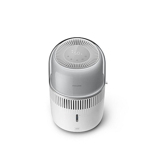 Зволожувач повітря Philips традиційне зволоження Series 5000, 56м2, 4.5л, 400мл/г, електр. кер-ння, режим сну, нічник, білий
