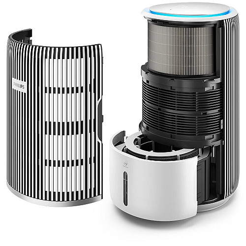 Воздухоочиститель воздуха Philips Series 3400, 78м2, 300м3/час, 3-х слой. HEPA фильтр +угольный фильтр, Wi-Fi, 5 режима, белый