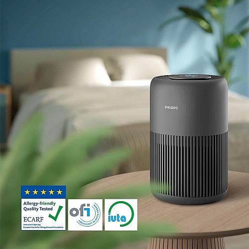 Воздухоочиститель Philips PureProtect Mini 900, 65м2, 250м3/час, HEPA +угольный фильтр, датчик качества воздуха,Wi-Fi, темно-серый