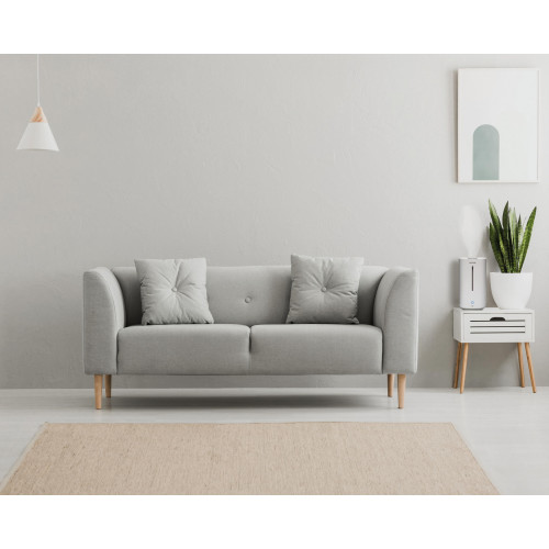 Зволожувач повітря Gorenje ультразвуковий, 20м2, 5л, 500мл/г, електр. кер-ння, верх. залив воды, авт. вимкн, білий