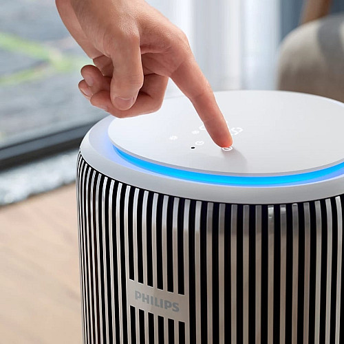 Воздухоочиститель Philips Series 3200, 135м2, 520м3/час, HEPA +угольный фильтр, Wi-Fi, 5 режима, серебристо-белый