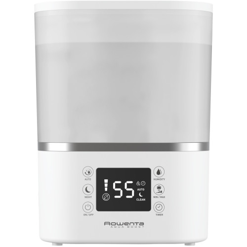Зволожувач повітря Rowenta Aqua Boost, традиційне зволоження, 40м2, 2,5л, 380мл/г, електр. кер-ння, авт. вимкнення, білий