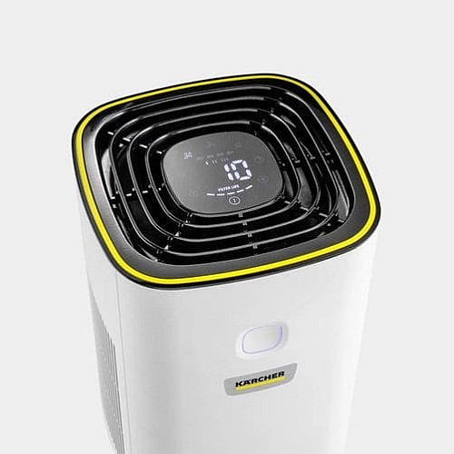 Воздухоочиститель Karcher AF 20, 20м2, 160м3/час, дисплей, 2 HEPA фильтра, 4 режима, инд. забр-ние, белый