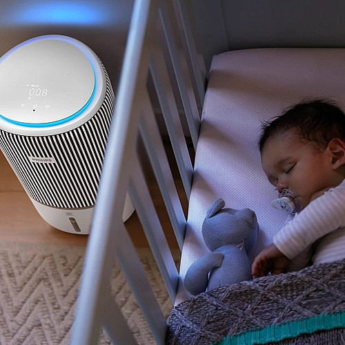 Воздухоочиститель воздуха Philips Series 3400, 78м2, 300м3/час, 3-х слой. HEPA фильтр +угольный фильтр, Wi-Fi, 5 режима, белый