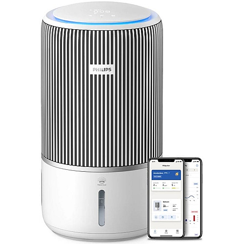 Воздухоочиститель воздуха Philips Series 3400, 78м2, 300м3/час, 3-х слой. HEPA фильтр +угольный фильтр, Wi-Fi, 5 режима, белый