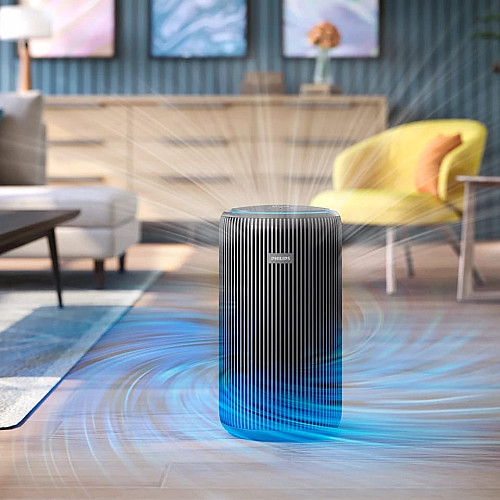 Воздухоочиститель Philips PureProtect 3200, 135м2, 520м3/час, HEPA +угольный фильтр, Wi-Fi, 5 режима, сине-серый