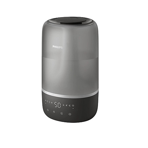 Увлажнитель воздуха Philips традиционное увлажнение Series 1000, 41м2, 3л, 275мл/г, электр. управление, режим сна, ночник, темно-синий