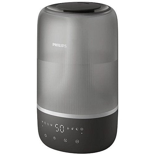 Увлажнитель воздуха Philips традиционное увлажнение Series 1000, 41м2, 3л, 275мл/г, электр. управление, режим сна, ночник, темно-синий