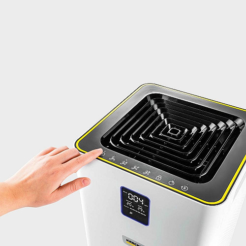 Воздухоочиститель Karcher AF 30, 30м2, 200м3/час, дисплей, 2 HEPA фильтры, 4 режима, инд. забр-ние, белый