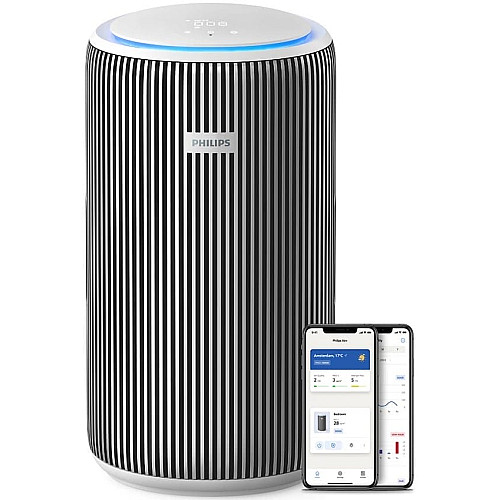 Воздухоочиститель Philips Series 3200, 135м2, 520м3/час, HEPA +угольный фильтр, Wi-Fi, 5 режима, серебристо-белый
