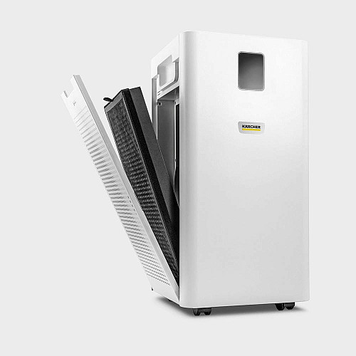 Воздухоочиститель Karcher AF 30, 30м2, 200м3/час, дисплей, 2 HEPA фильтры, 4 режима, инд. забр-ние, белый
