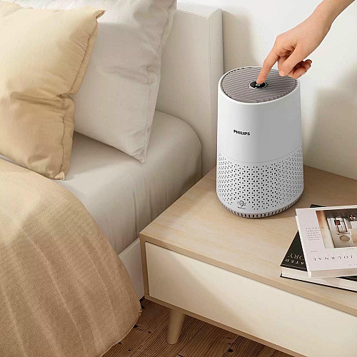 Воздухоочиститель Philips Series 600i, 40м2, 170м3/час, дисплей, HEPA фильтр, Wi-Fi, 3 режима, белый