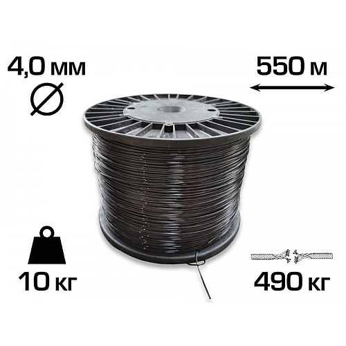 Пластиковий шпалерний дріт (Агрошпалера) SIAT Ø 4 мм (550 м)