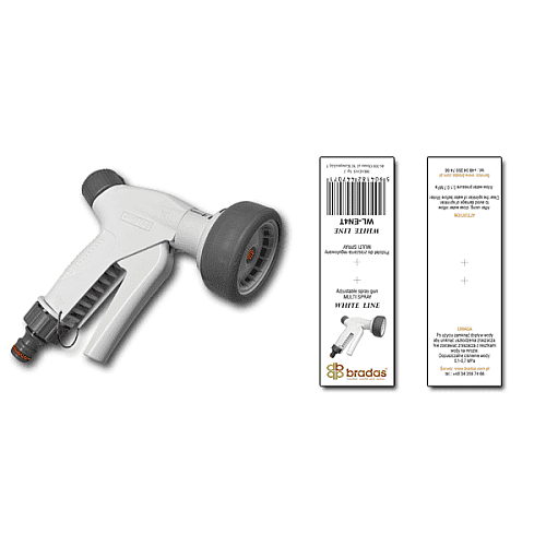 Пистолет для полива MULTI SPRAY, WHITE LINE, WL-EN4T