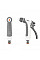 Пістолет для поливу 3-функціональний HANDY SOFT, WHITE LINE, WL-EN43T