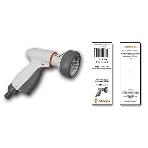 Пистолет для полива регулируемый QUICK MULTI SPRAY, WHITE LINE, WL-EN7T