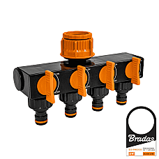 Распределитель с 4 кранами, BLACK LINE, ECO-PWB3033