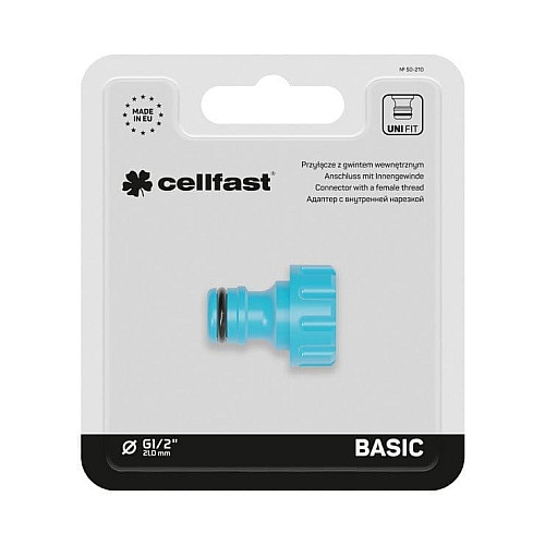 Адаптер с внутренней нарезкой Cellfast BASIC G1/2
