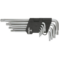 Ключі Torx TOPEX, довгі, CrV, T10-T50, набір 9шт
