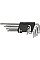 Ключі Torx TOPEX, довгі, CrV, T10-T50, набір 9шт