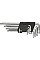 Ключі Torx TOPEX, довгі, CrV, T10-T50, набір 9шт