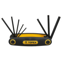 Ключи Torx TOPEX, T9-T40, складываются в ручку, набор 8шт.