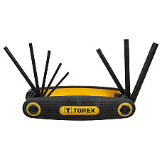 Ключі Torx TOPEX, T9-T40, складаються в ручку, набір 8шт