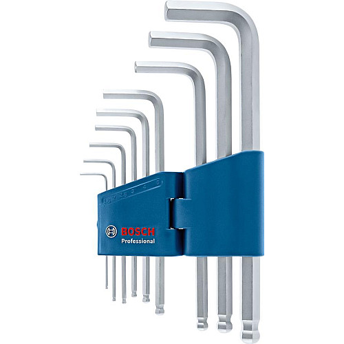 Ключі шестигранні Bosch Professional, кулястий наконечник, набір 9шт