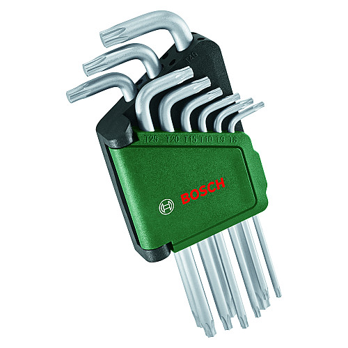 Ключі шестигранні Bosch, T8-T40, набір 9шт