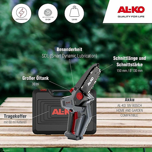 Пила акумуляторна AL-KO mini CSM 1815 Bo Flex (114016)